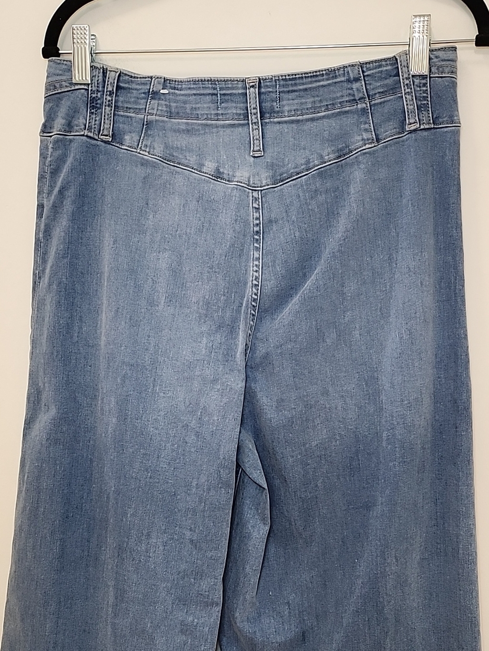 Free PeopleLibre High Rise Wide Leg Stretch Denim Jeans Meduim Wash Blue Size 31 - Picture 14 of 16